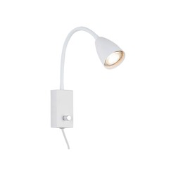 Mika White Flexo Wall Lamp