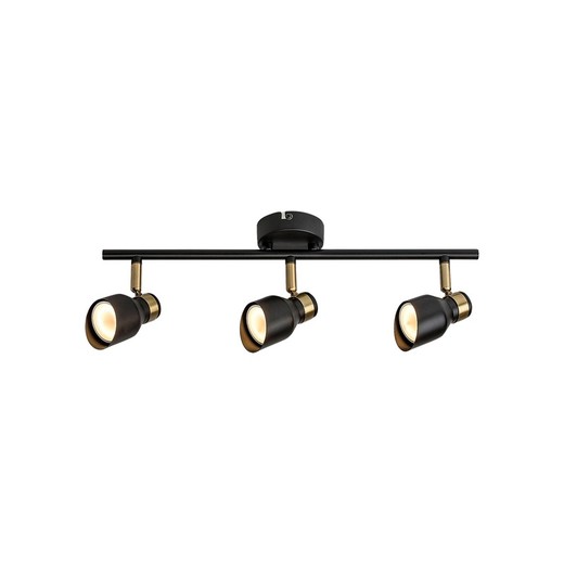 3L Black/Gold Lilou Spotlight Wall Lamp