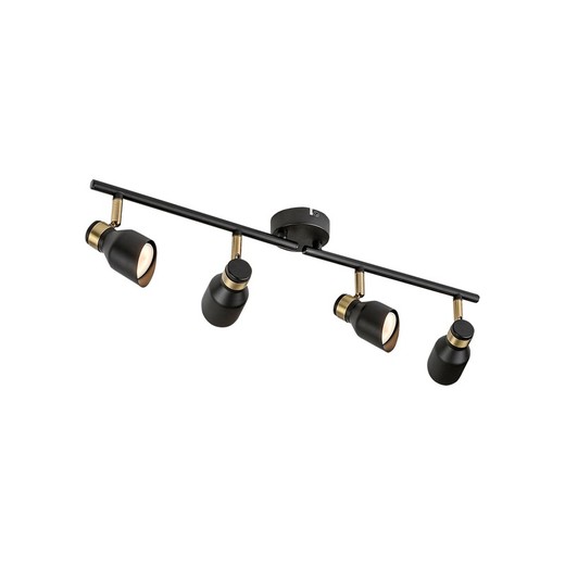 Wall Lamp Focus 4L Black/Gold Lilou