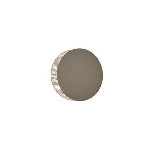 Helios A/01 Aplique - Dimable Triac - Marrón Roble - Hilo Beige