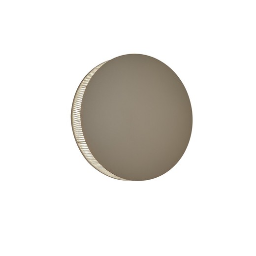 Helios A/02 Aplique - Dimable Triac - Marrón Roble - Hilo Beige