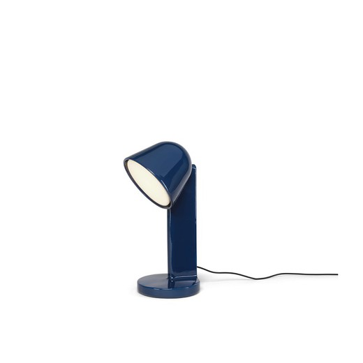 Lampe de table en duvet en céramique Bleu - F1634014