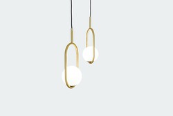 Indoor Pendant Lamp C_Ball S1 Brass