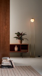 Indoor Floor Lamp C_Ball F Brass