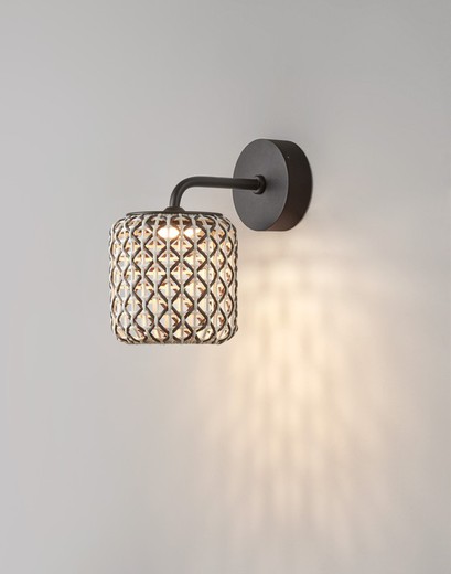 NANS A/01 OUTDOOR - WALL LAMP - DIMMABLE TRIAC - GRAPHITE BROWN