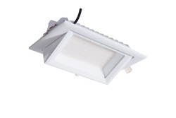 Oregon downled adjustable square 60w warm white white