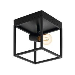 Silentina 1-light black ceiling lamp