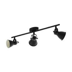 Foco spot seras 3 luces negro