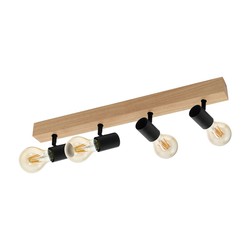 Foco spot townshend 4 luces negro