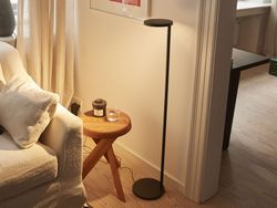 Luminária de chão antracite oblíqua