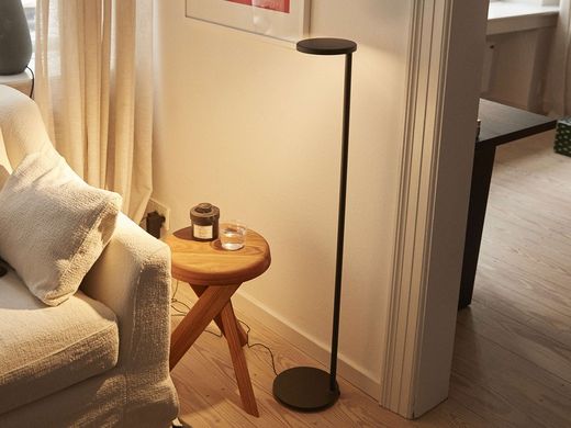 Luminária de chão antracite oblíqua