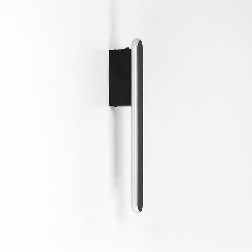 Schwarze LED-Wandleuchte Sindri