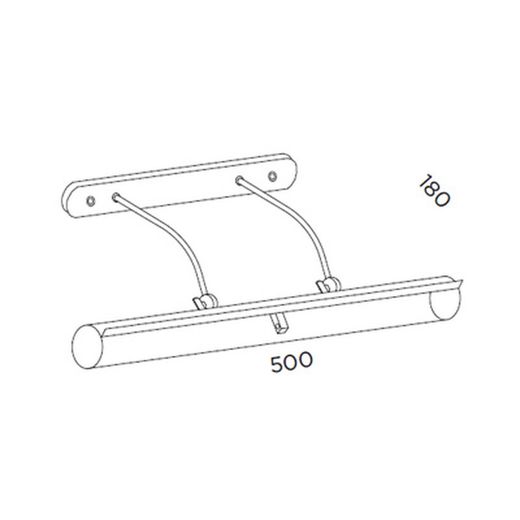 Pujol Lighting Leren wandlamp 500 mm