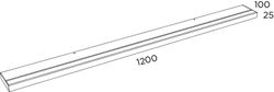Prim Wandlamp van Pujol Lighting 1200mm Wit
