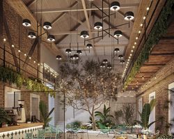 Bowl Lamp S/4L Matte Black