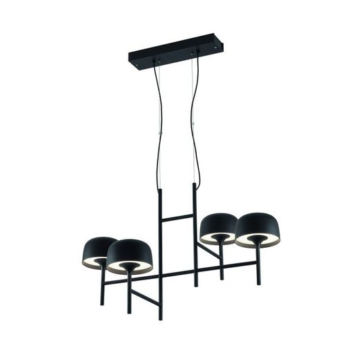 Bowl Lamp S/4L Matte Black