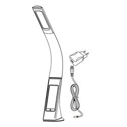 Candeeiro de mesa preto Cognoli