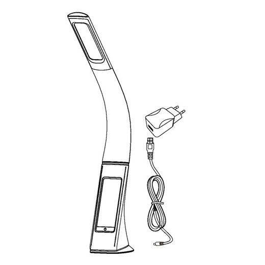 Candeeiro de mesa branco Cognoli