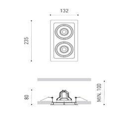 Twist inbouw dubbel van Arkos Light