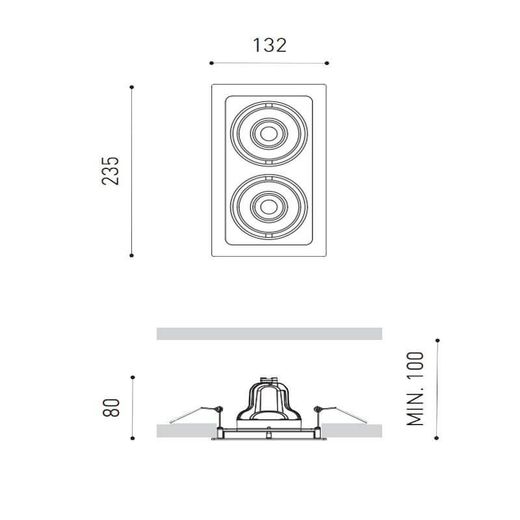 Twist inbouw dubbel van Arkos Light
