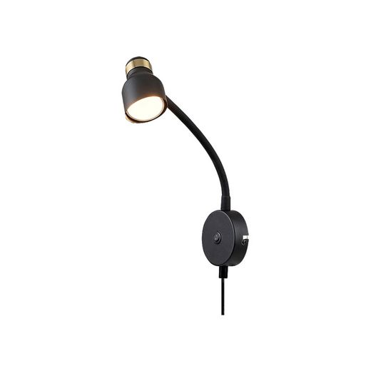 Wall Lamp Focus 1L Flexo Black/Gold Lilou