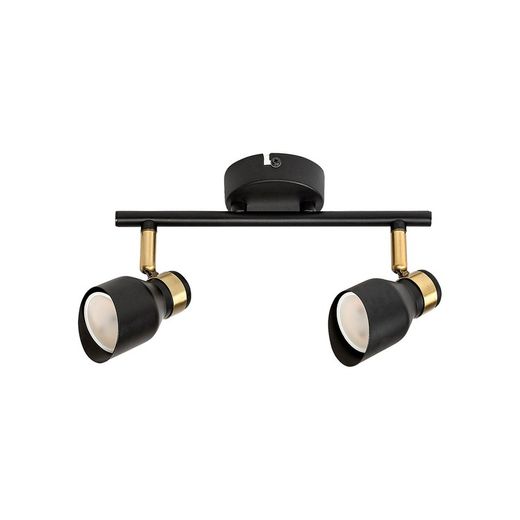Wall Lamp Focus 2L Black/Gold Lilou