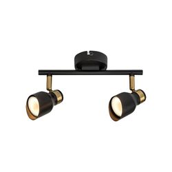 Wall Lamp Focus 2L Black/Gold Lilou