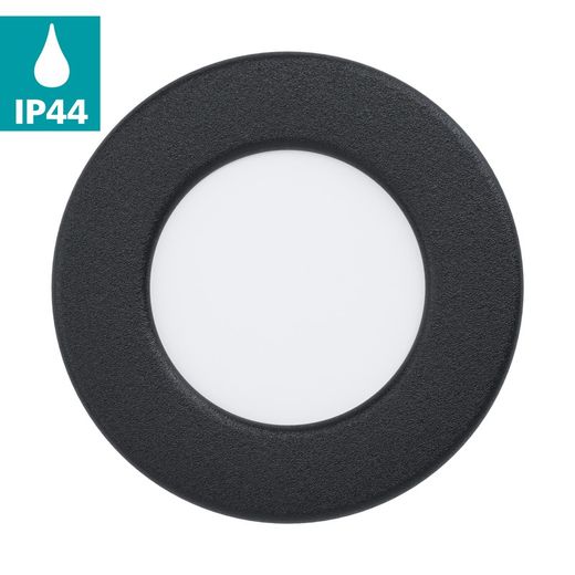 Inbouw Fueva 5 zwart 86mm 3000k