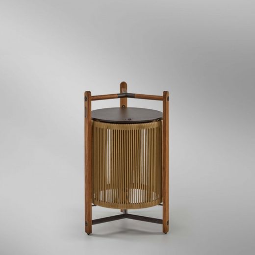 Kando Lamp P/76/R Outdoor Teak Battery Cord Nautical Sand