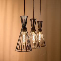 Leandros Moderne Pendelleuchte 3Xe27 Metall