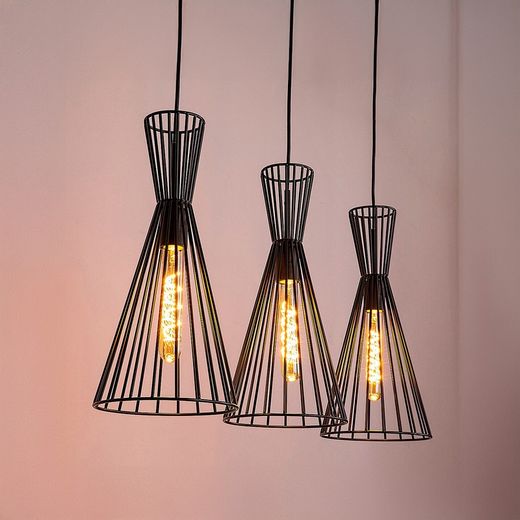 Leandros Moderne Pendelleuchte 3Xe27 Metall