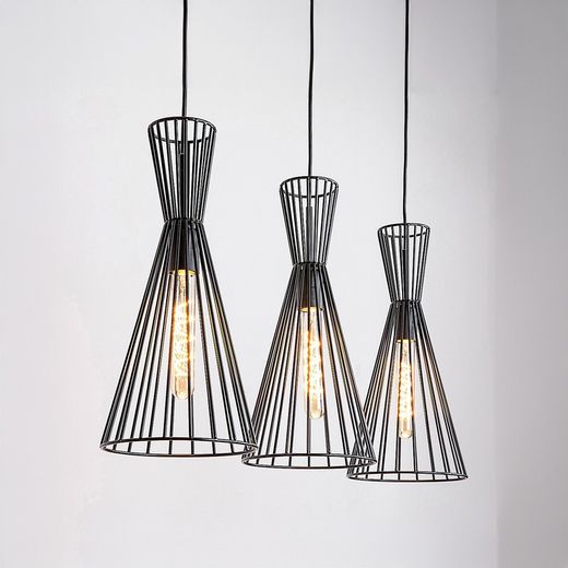 Leandros Moderne Pendelleuchte 3Xe27 Metall