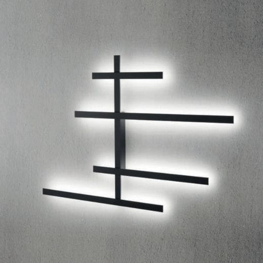 Wall lamp RAKE AXL Matt black