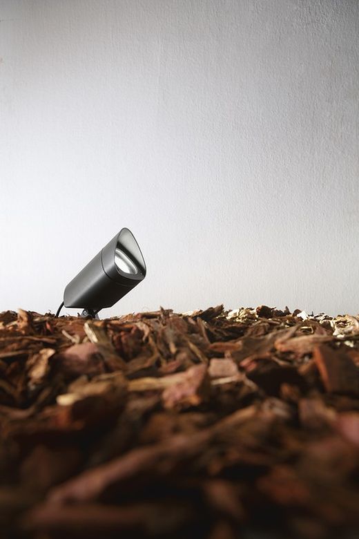 MERCURY Grijze aluminium staaklamp