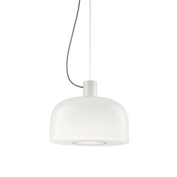 Lámpara colgante Bellhop Glass S3 Blanco