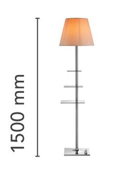 Lâmpada Bibliotheque Nat.Eu Prata/Toda Prata