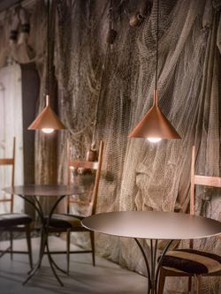 BARBIE S/P Koper-witte hanglamp