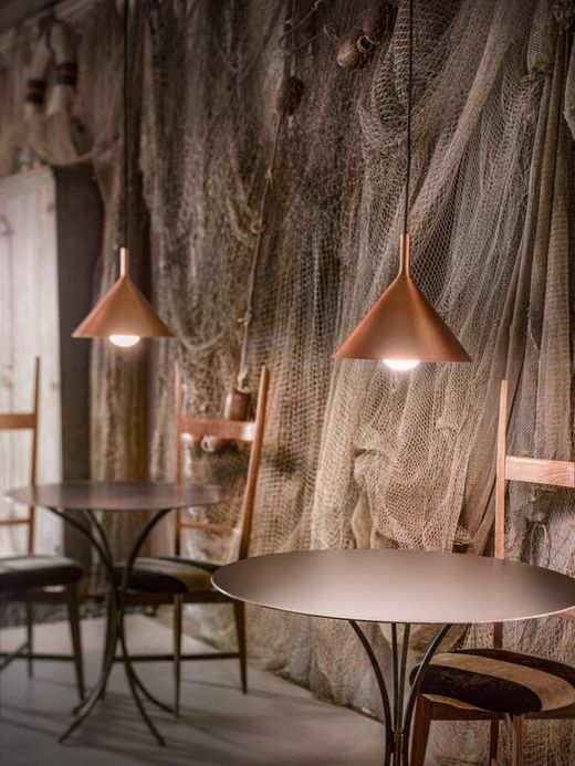 BARBIE S/P Koper-witte hanglamp