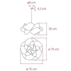 LZF Grote SWIRL Hanglamp Mat Wit
