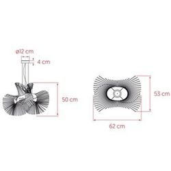 Luminária Pendente MINIMIKADO Níquel Fosco