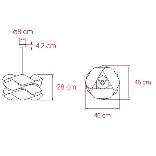 Luminária Pendente Pequena LINK em Níquel Fosco