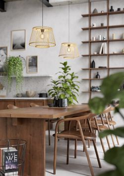 Wohnzimmer-Pendelleuchte im Vintage-Stil Hykeham