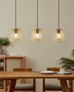 Lâmpada de sala de estar suspensa Hykeham estilo vintage