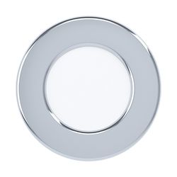 Chrome fueva 5 recessed bathroom lamp