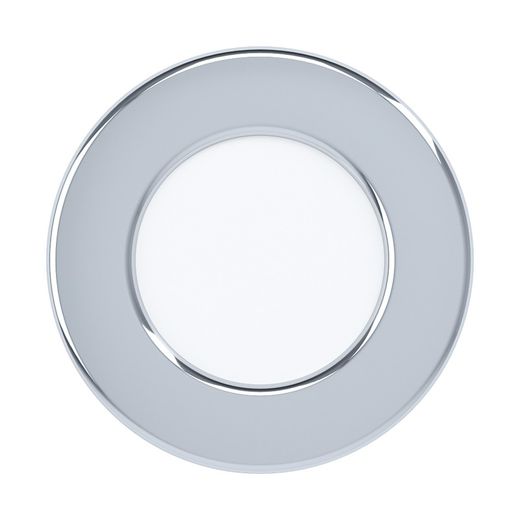 Chrome fueva 5 recessed bathroom lamp
