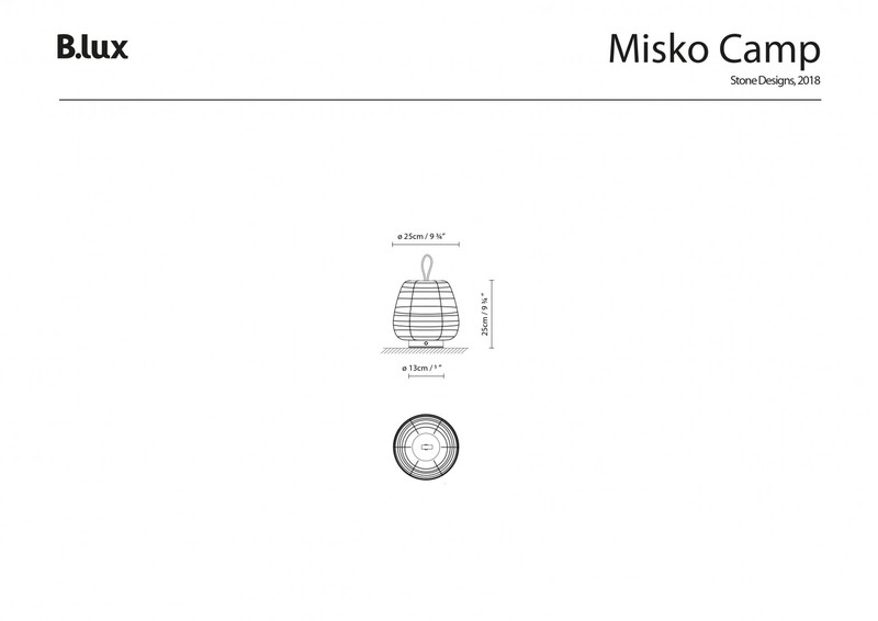 Lámpara Interior Bateria modelo Misko Camp Walnut de BLux — QUATTROLUCE -  Iluminación y lámparas de diseño