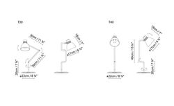 Binnenlamp Flexo Blux Systeem T30 Zwart