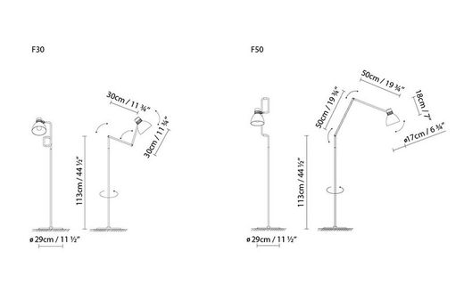Indoor Floor Lamp Blux System F30 Black