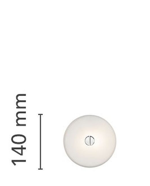 Mini-knop glazen lamp