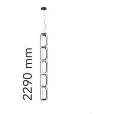 Lampe suspension Noctambule 5 cylindres bas
